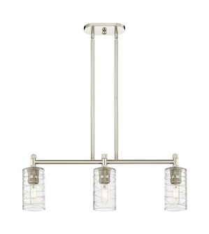 Downtown Urban Three Light Island Pendant in Polished Nickel (405|434-3I-PN-G434-7DE)