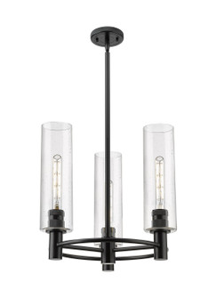 Downtown Urban LED Pendant in Matte Black (405|434-3CR-BK-G434-12SDY)