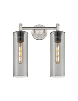 Downtown Urban Two Light Bath Vanity in Satin Nickel (405|434-2W-SN-G434-12SM)
