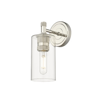 Downtown Urban One Light Wall Sconce in Polished Nickel (405|434-1W-PN-G434-7CL)