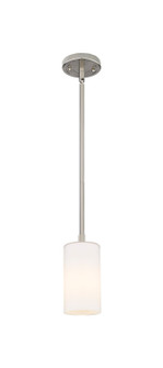 Downtown Urban One Light Pendant in Satin Nickel (405|434-1S-SN-G434-7WH)