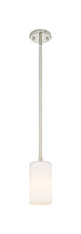Downtown Urban One Light Pendant in Polished Nickel (405|434-1S-PN-G434-7WH)