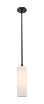 Downtown Urban One Light Pendant in Matte Black (405|434-1S-BK-G434-12WH)