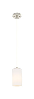 Downtown Urban One Light Pendant in Polished Nickel (405|434-1P-PN-G434-7WH)