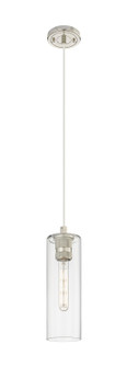 Downtown Urban One Light Pendant in Polished Nickel (405|434-1P-PN-G434-12CL)