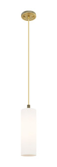 Downtown Urban One Light Pendant in Brushed Brass (405|434-1P-BB-G434-12WH)