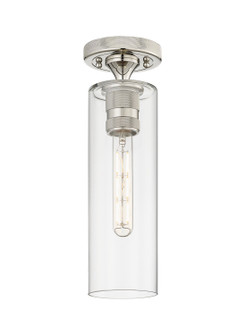 Downtown Urban One Light Flush Mount in Polished Nickel (405|434-1F-PN-G434-12CL)