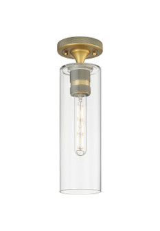 Downtown Urban One Light Flush Mount in Brushed Brass (405|434-1F-BB-G434-12CL)