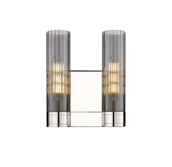Downtown Urban Two Light Bath Vanity in Polished Nickel (405|429-2W-PN-G429-11SM)