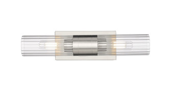 Downtown Urban Two Light Bath Vanity in Satin Nickel (405|429-2WL-SN-G429-8CL)