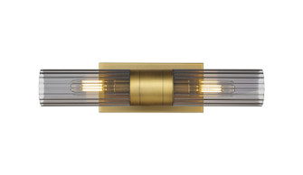 Downtown Urban Two Light Bath Vanity in Brushed Brass (405|429-2WL-BB-G429-8SM)