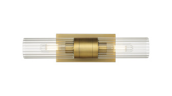 Downtown Urban Two Light Bath Vanity in Brushed Brass (405|429-2WL-BB-G429-8CL)