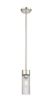 Downtown Urban One Light Pendant in Polished Nickel (405|429-1S-PN-G429-8CL)