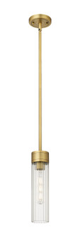 Downtown Urban One Light Pendant in Brushed Brass (405|429-1S-BB-G429-11CL)