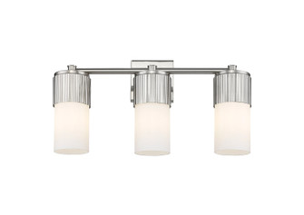 Downtown Urban Three Light Bath Vanity in Satin Nickel (405|428-3W-SN-G428-7WH)