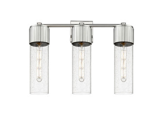 Downtown Urban Three Light Bath Vanity in Satin Nickel (405|428-3W-SN-G428-12SDY)