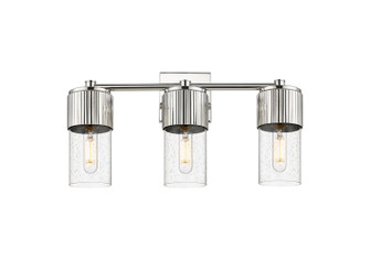 Downtown Urban Three Light Bath Vanity in Polished Nickel (405|428-3W-PN-G428-7SDY)