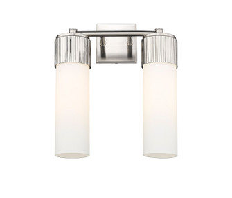 Downtown Urban Two Light Bath Vanity in Satin Nickel (405|428-2W-SN-G428-12WH)
