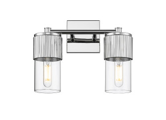 Downtown Urban Two Light Bath Vanity in Polished Nickel (405|428-2W-PN-G428-7CL)