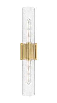Downtown Urban Two Light Bath Vanity in Brushed Brass (405|428-2WL-BB-G428-12SDY)