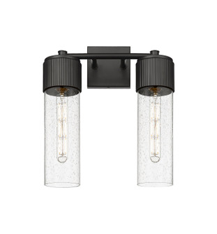 Downtown Urban LED Bath Vanity in Matte Black (405|428-2W-BK-G428-12SDY)