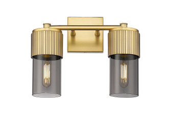 Downtown Urban Two Light Bath Vanity in Brushed Brass (405|428-2W-BB-G428-7SM)
