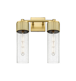 Downtown Urban Two Light Bath Vanity in Brushed Brass (405|428-2W-BB-G428-12SDY)