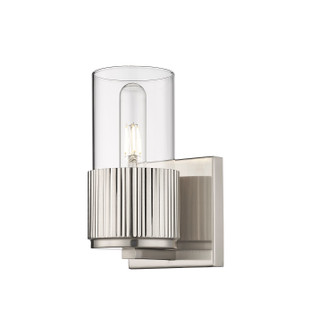 Downtown Urban One Light Wall Sconce in Satin Nickel (405|428-1W-SN-G428-7CL)