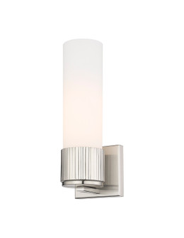 Downtown Urban One Light Wall Sconce in Satin Nickel (405|428-1W-SN-G428-12WH)