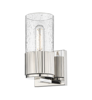 Downtown Urban One Light Wall Sconce in Polished Nickel (405|428-1W-PN-G428-7SDY)