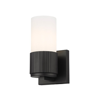 Downtown Urban One Light Wall Sconce in Matte Black (405|428-1W-BK-G428-7WH)