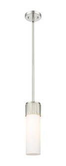 Downtown Urban LED Pendant in Satin Nickel (405|428-1S-SN-G428-12WH)