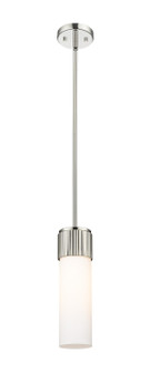 Downtown Urban One Light Pendant in Polished Nickel (405|428-1S-PN-G428-12WH)