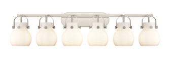 Downtown Urban Six Light Bath Vanity in Satin Nickel (405|423-6W-SN-G410-6WH)