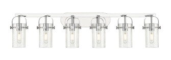 Downtown Urban Six Light Bath Vanity in Polished Chrome (405|423-6W-PC-G423-7SDY)