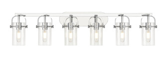 Downtown Urban Six Light Bath Vanity in Polished Chrome (405|423-6W-PC-G423-7CL)