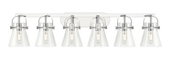Downtown Urban Six Light Bath Vanity in Polished Chrome (405|423-6W-PC-G411-6CL)