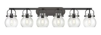 Downtown Urban Six Light Bath Vanity in Matte Black (405|423-6W-BK-G410-6CL)