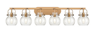 Downtown Urban Six Light Bath Vanity in Brushed Brass (405|423-6W-BB-G410-6CL)