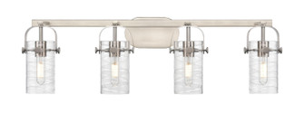 Downtown Urban Four Light Bath Vanity in Satin Nickel (405|423-4W-SN-G423-7DE)