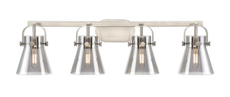 Downtown Urban Four Light Bath Vanity in Satin Nickel (405|423-4W-SN-G411-6SM)