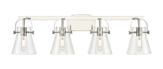 Downtown Urban Four Light Bath Vanity in Polished Nickel (405|423-4W-PN-G411-6CL)