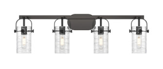 Downtown Urban Four Light Bath Vanity in Matte Black (405|423-4W-BK-G423-7DE)