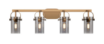 Downtown Urban Four Light Bath Vanity in Brushed Brass (405|423-4W-BB-G423-7SM)