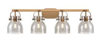 Downtown Urban Four Light Bath Vanity in Brushed Brass (405|423-4W-BB-G412-6SM)
