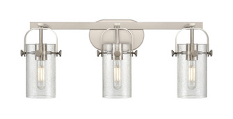 Downtown Urban Three Light Bath Vanity in Brushed Satin Nickel (405|423-3W-SN-G423-7SDY)