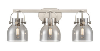 Downtown Urban Three Light Bath Vanity in Satin Nickel (405|423-3W-SN-G412-6SM)