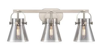 Downtown Urban Three Light Bath Vanity in Satin Nickel (405|423-3W-SN-G411-6SM)
