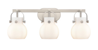 Downtown Urban Three Light Bath Vanity in Satin Nickel (405|423-3W-SN-G410-6WH)