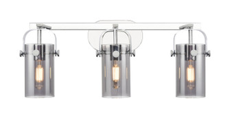 Downtown Urban Three Light Bath Vanity in Polished Nickel (405|423-3W-PN-G423-7SM)